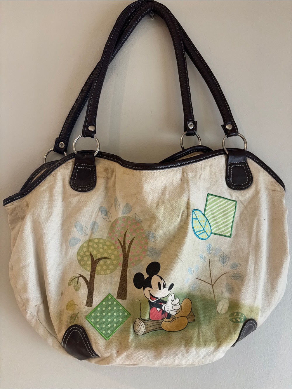 Canvas Mickey Mouse Tote Bag - Needs care